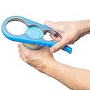 Bloss Anti-skid Jar Opener Jar Lid Remover Rubber Can Opener Kitchen Grippers To Remove Stubborn Lids, Caps and Bottles Great Kitchen Gadgets For Small Hands or Seniors,Blue