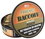 BaccOff, Smooth Peach Pouches, Premium Tobacco Free, Nicotine Free Snuff Alternative (1 Can)