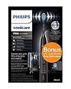 Philips Sonicare ExpertClean 7700 Rechargeable Electric Toothbrush with Bluetooth & UV Sanitizer, HX9630/15, Black
