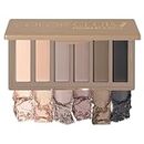 SUSIKEKI 6 Colors Mini Naked Eyeshadow Makeup Palette Neutral Nude Smoky Eye Shadow Taupe & Brown Matte Make Up Pallet with Mirror Highly Pigmented Long Lasting Waterproof Travel Size Gift Kit 01