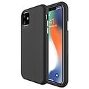Nik case Shield Series iPhone 11 Case with Triangle Texture Grip, Wireless Charging Support, Compatible for iPhone 11 (6.1 inch) (TPU+Polycarbonate|Black)