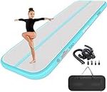Gymnastics Mat Inflatable Tumbling Mat 3M/4M/5M/6M Tumble Track, Air Tumbling Mat Gym Mat with Electric Air Pump for Home Use/Cheerleading
