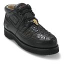 Los Altos Black Caiman Belly & Ostrich Casual Shoes (11.5-EE)