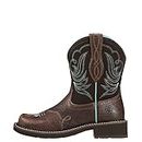 ARIAT Women s Ariat Fatbaby Western Boot Women Leather Western Boots, Royal Chocolate/Fudge, 8.5