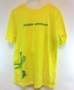 Youth Kids Boys Under Armour UA Yellow Green Sports Equipment Pics Tee T-Shirt