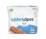 WaterWipes Original Salviette Senza Plastica per Bebè, 240 Unità, 4 Confezioni, Salviette Umidificate al 99,9% a Base di Acqua & Inodori per Pelli Sensibili (l'imballaggio può variare)
