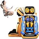 ACMUST Full Body Electric Massage Machine Adjustable Height Massage Chair Massager Seat For Back Neck Hip Pain Relief Mat for Ideal for Home Massaging & Car Seat