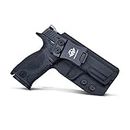 M&P 40 Holster KYDEX IWB Holster M&P 40 4"/4.25".40 S&W Pistol - Inside Waistband Carry Concealed Holster M&P .40 Full Size Accessories Guns Pouch (Black, Right Hand)