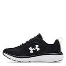 Under Armour Women's Charged Assert 9, Black/White, 9.5 US