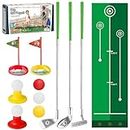 Liberry Kids Golf Clubs for 3-5 Years Old, Retractable Toddler Golf Set with Putting Mat & Storage Bag, Indoor and Outdoor Sports Golf Toys for Boys Girls