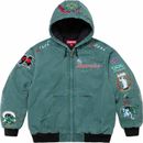 Supreme AOI Hooded Work Jacket TEAL Stitch Patch - Size LARGE - PREORDER
