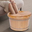 Kit de cubo de spa para baño de pies de madera barril de masaje salud y belleza pies relajación