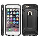 iPro Accessories iPhone 6 Case, iPhone 6S Cover, Military-Duty Case - Impact Resistant Hybrid Heavy Duty [armor case] Dual Layer Armor Hard Plastic And Bumper Protective [SHOCKPROOF] Case (BLACK)