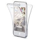 NALIA 360-Degrés Coque Compatible avec iPhone 6 6S, Protection Tout Round Housse Silicone Portable Full-Cover, Transparent Case Écran Integrale, Ultra-Fine Souple Slim Gel Bumper Etui - Transparent