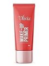 Olivia Matte Face Primer, Makeup Primer for Poreless Smooth Long Lasting Makeup - Waterproof Brightening Makeup Base| Blurs Fine Lines, Wrinkles & Pores | Hydrating, Lightweight & Non-sticky - 30gm