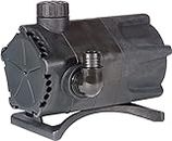 Little Giant WGP-80-PW 115 Volt, 3500 GPH Dual Discharge Direct Drive Submersible Waterfall and Pond Pump, Black, 566417