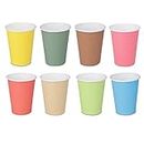 e kysa basics Paper Disposable Tea/Coffee Cups, Set of 50 pcs, 250 ml - Multicolor