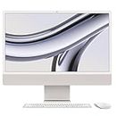 Apple 2023 iMac All-in-One Desktop Computer with M3 chip: 24-inch Retina Display, 8-core CPU, 8-core GPU, 16GB Unified Memory, 256GB SSD Storage, Silver (Z1950001Z)