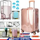 Clear PVC Waterproof Luggage Cover Trolley Suitcase Protector 22" 24" 28" Travel