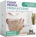 Clean People Laundry Detergent Sheets - Recyclable Packaging, Hypoallergenic, St