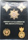 libro ordini cavallereschi del regno d'italia copia numerata savoia medaglia