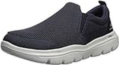 Skechers Men's Go Max-Athletic Air Mesh Slip on Walking Shoe Sneaker, Blue Navy Gray, 8 UK
