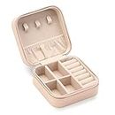 Travel Jewelry Case, Mini Portable Jewelry Travel Boxes, Small Jewelry Organizer for Rings, Earrings, Pendants, Watches, Necklaces, Lipsticks Organizer Storage Holder Case ZPROW(Pink)