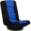 ACIPENSER Swivel Gaming Chair Multipurpose Floor Gaming Chair Rocker for Playing Video Games, TV, Reading w/Lumbar Support & 6 Adjustable Postion Backrest for Adults & Kids,Blue