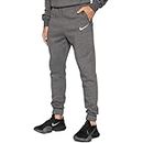 Nike Men's M Nk Flc Park20 Kp Pants, Charcoal Heathr/White/White, Medium UK