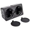 Eleven Guns Dual Cup Holder Insert for Compatible with 2007-2013 Silverado Sierra 1500 2500HD 3500HD, 2007-2014 Suburban, Yukon, Tahoe-Replacement 19154712 Floor Mounted Center Console Beverage Drink