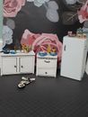 Dollhouse Kitchen appliances And Food, Accessories