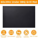 Under Grill Mat 60 X39 In BBQ Grilling Pad Floor Mat Absorbent Oil Pad Reusable