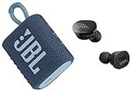 JBL Tune 130NC True Wireless in Ear Earbuds Active Noise Cancellation (Upto 40dB) Adjust EQ for Extra Bass Massive 40Hrs Playtime Legendary Sound 4Mics for Clear Calls BT 5.2 (Black) & Go 3