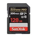SanDisk 128 Go Extreme PRO carte SDXC + RescuePRO Deluxe, jusqu'à 200 Mo/s, UHS-I, Classe 10, U3, V30