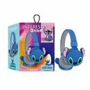 Stitch Kid Wireless Headphones Head Sets Cartoon Kids Bluetooth Headset Foldable