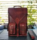 Real Leather Backpack Best Shoulder Vintage Messenger bag for christmas gift