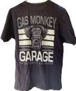 Camiseta Gráfica Gas Monkey Garage Negra Sangre Sudor Cervezas EE. UU. Hombres Talla L Usada en Excelente Condición