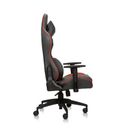 Luxe Master Luxe Racer Adjustable Reclining Faux Leather Swiveling Office, Desk, Ergonomic Gaming Chair Faux Leather in Red/Gray | Wayfair