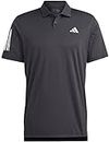 Adidas Men's Tennis Club 3-Stripes Polo Shirt, Black (HS3269), 3XL