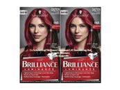2 x Schwarzkopf Brilliance Luminance Hair Colour L43 Smouldering Red