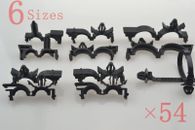 54pcs Automotive Wire Harness Routing Clips Assortment 3/8" To 3/4" Loom For GM