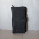 Michael Kors Unisex Saffiano Leather Folio Case iPhone 7, 8 Black