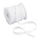 BENECREAT 27 Yards Underwire Replacement Bra Cover Band Ribbon, White Hollow Nylon Ribbon Bone Casing for Sewing Accessories DIY Wedding Handmade Clothing, 3/8 inch Wide