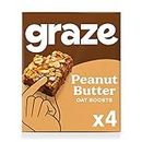 Graze Healthy Snacks - Peanut Butter Protein Oat Bar, Vegan friendly 4x30g