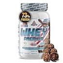 AS American Suplement | Premium Whey Protein | Proteína de Suero de Leche | Aumentar Masa Muscular | Alta Concentración de Proteína WPC80 Pura |Kyowa Quality® (900 gr, Bombón Rocher)