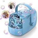 semai Bubble Machine, Automatic Portable Bubble Blower Machine for Kids, Upgrade Noise-free 2000+ Min Bubble Blower with 2 Speed Modes, Durable Safe Bubble Toy Gift for Kid Party Wedding Social Outing
