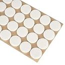 Furniture Felt Pads 1" (25mm) Diameter Round 3M Self Adhesive Protects Furniture and Floors Against Bumps and Scratches 96 Pack - White