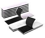 LAKSHMINARAYAN SALES 1x4 Inch 10 Sets Hook and Loop Tape Double Sided Tape Sticky Back Strips Adhesive Strips for Sofa Couch Cushions, Rug, Mattress DIY Home School Office Craft (1x4 Inch 10pcs Stips)