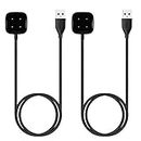 KIMILAR (2 Pack) Charger compatible with Fitbit Sense/Fitbit Sense 2, Fitbit Versa 3 / Fitbit Versa 4, Replacement Charging Charger Cable compatible with Fitbit Versa 4 / Fitbit Sense 2 Smartwatch