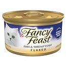Purina Fancy Feast Wet Cat Food Flaked Fish and Shrimp Feast - (Pack of 24) 3 oz. Cans